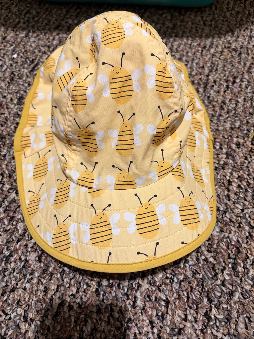 Pottery Barn Kids Yellow Bee Cotton Sun Hat